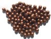 100 5mm Round Antique Copper Metal Beads